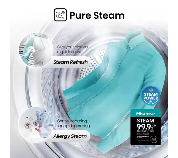 HISENSE 3 Series WDQA9014EVJM 9 kg Washer Dryer