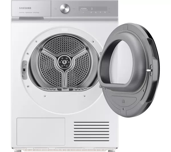 Samsung Series Bespoke Series 8 AI Energy DV90BB9445GH/S1 WiFi-enabled 9 kg Heat Pump Tumble Dryer - White
