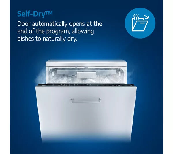 Lavavajillas BEKO Pro CornerIntense BDFN36560WCFG de tamaño completo con WiFi - Grafito
