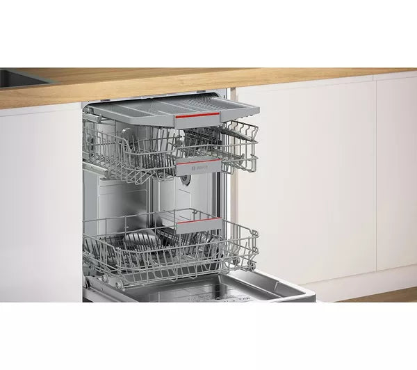 Lavavajillas BOSCH Serie 6 Perfect Dry SMV6ZCX10G de tamaño completo totalmente integrado con WiFi
