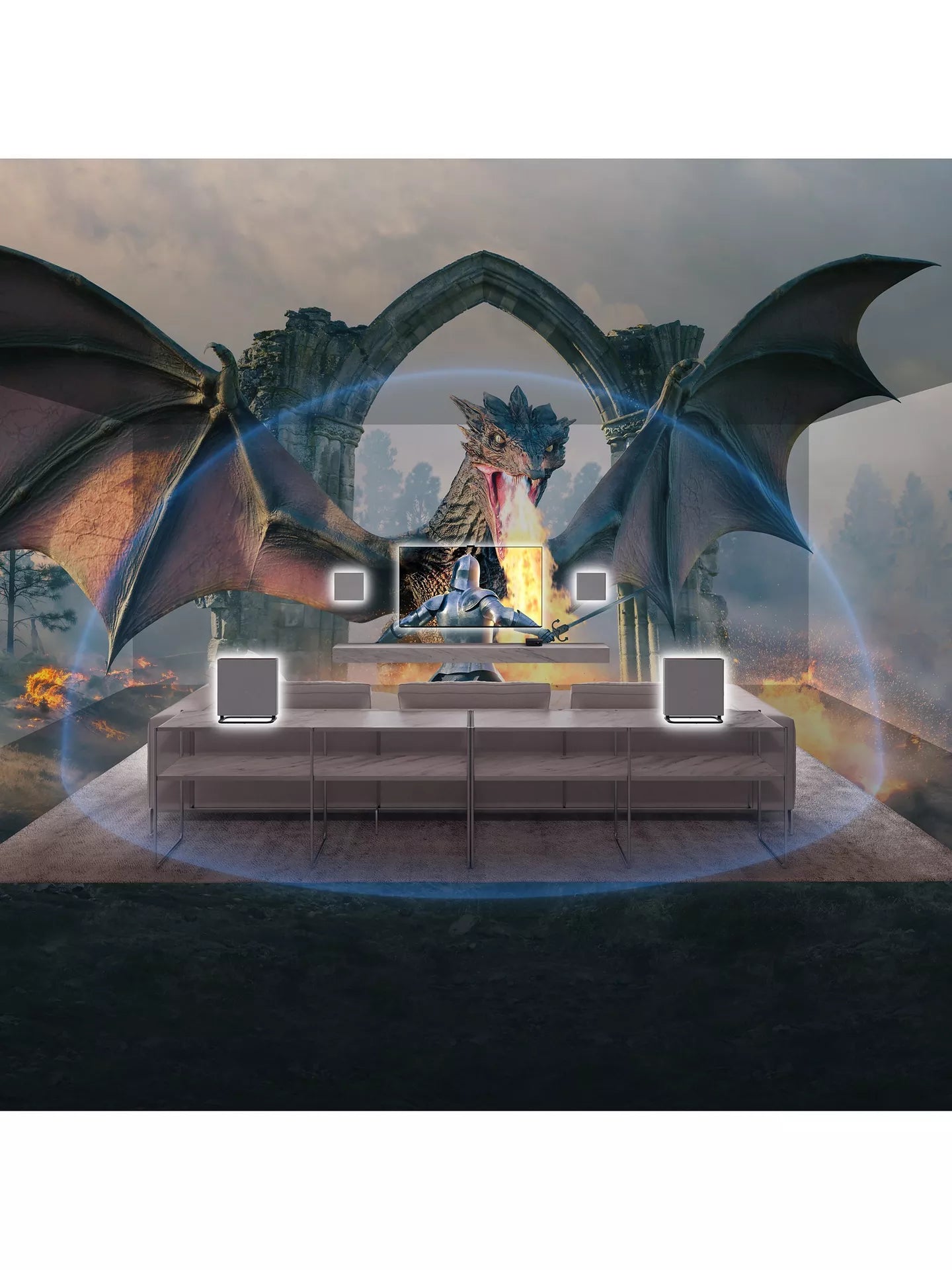 Sistema de alto-falantes para home theater Sony Bravia Theatre Quad HT-A9M2