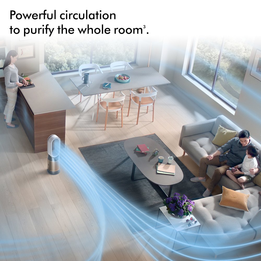 Dyson HP09 Air Purifier, Gold