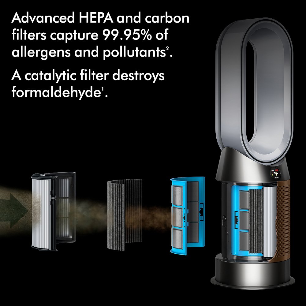 Dyson HP09 Air Purifier, Gold