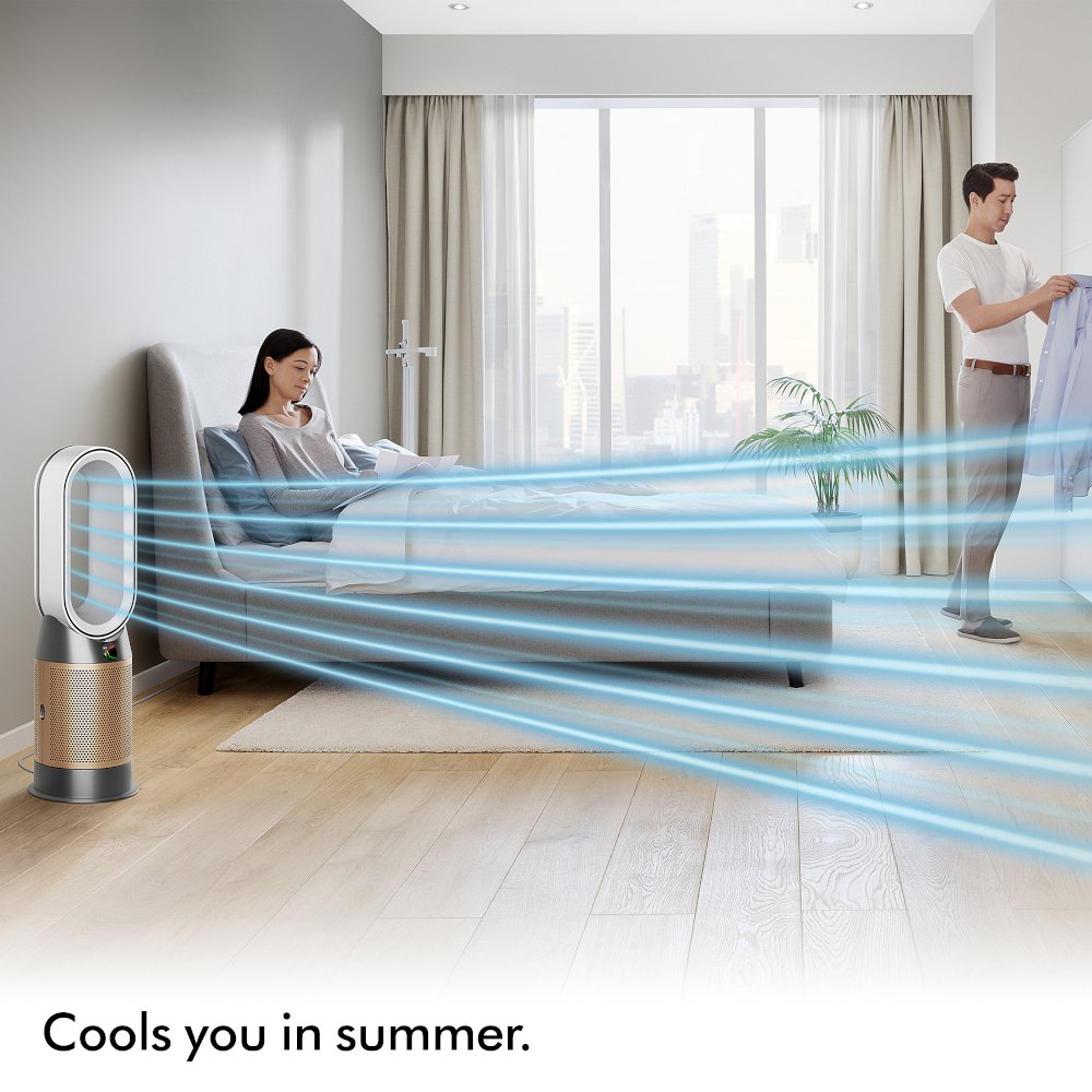 Dyson HP09 Air Purifier, Gold