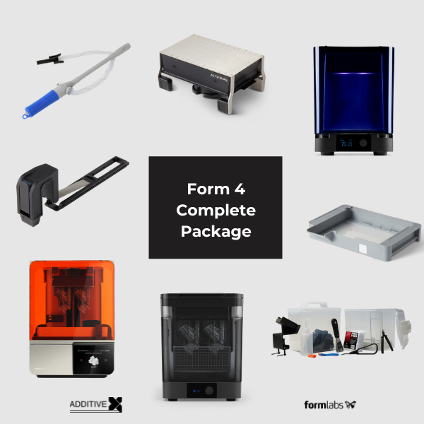 Paquete completo Formlabs Form 4 que incluye lavado (Gen 2) y curado de la impresora 3D
