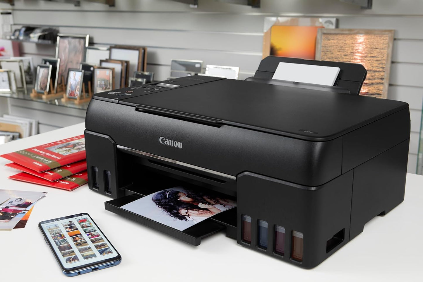 Canon PIXMA G650 Wireless 3-in-1 Refillable MegaTank Inkjet Photo Printer