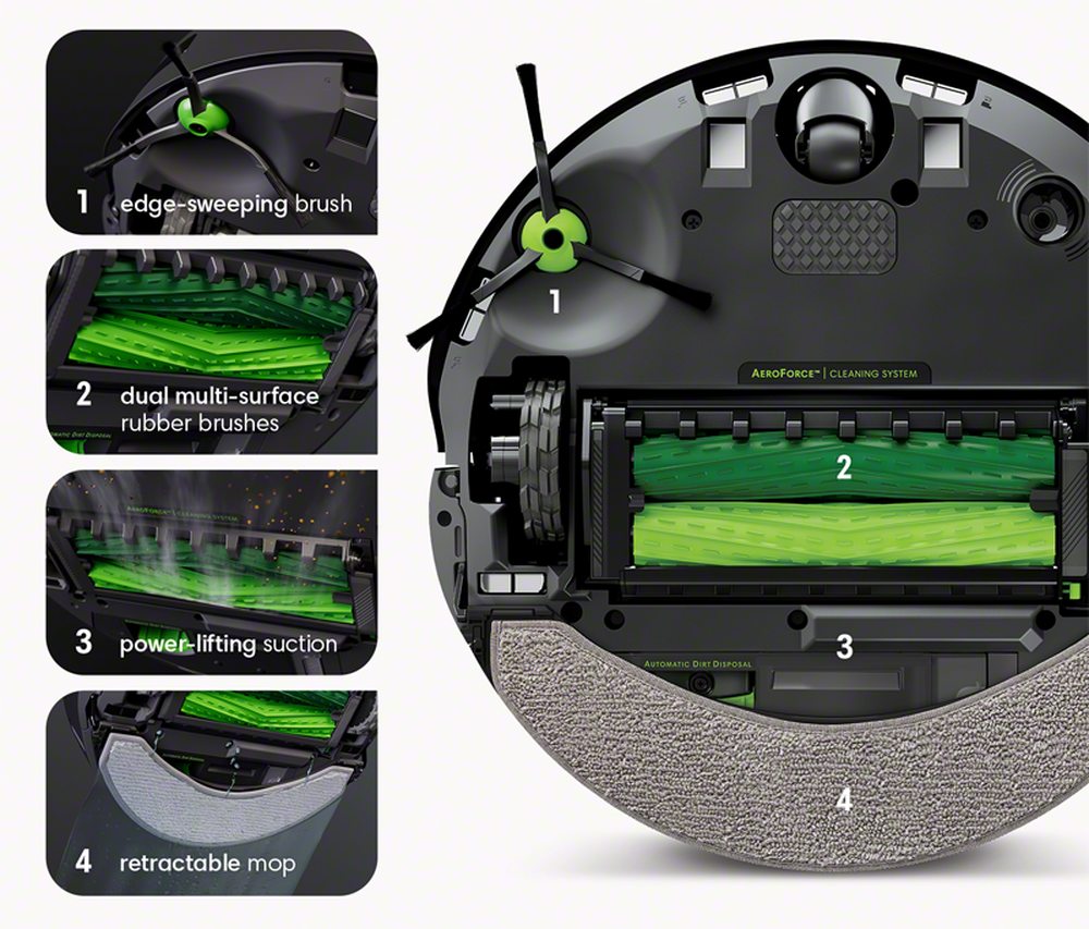 Robot aspirador y fregador Roomba Combo® j7