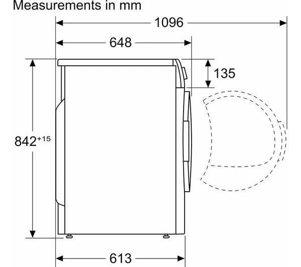 Secador de roupa com bomba de calor BOSCH Series 6 WQG24509GB 9 kg - Branco