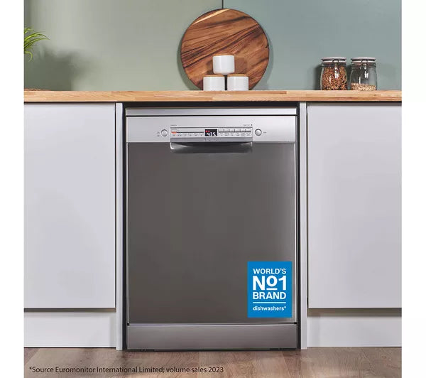 BOSCH Series 2 SMS2HVI67G Full-size WiFi-enabled Dishwasher - Stainless steel