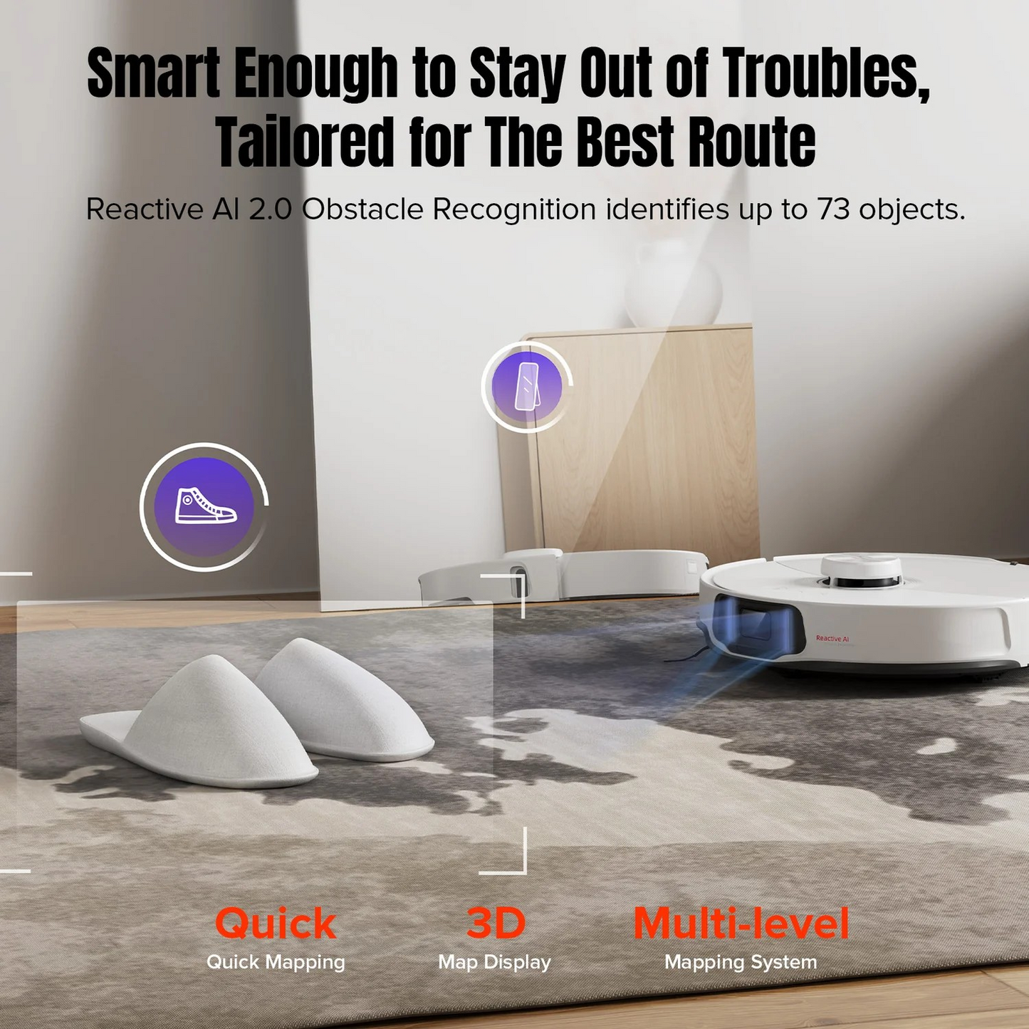 Roborock S8 MaxV Ultra Robot Vacuum Cleaner with 8-in-1 RockDock