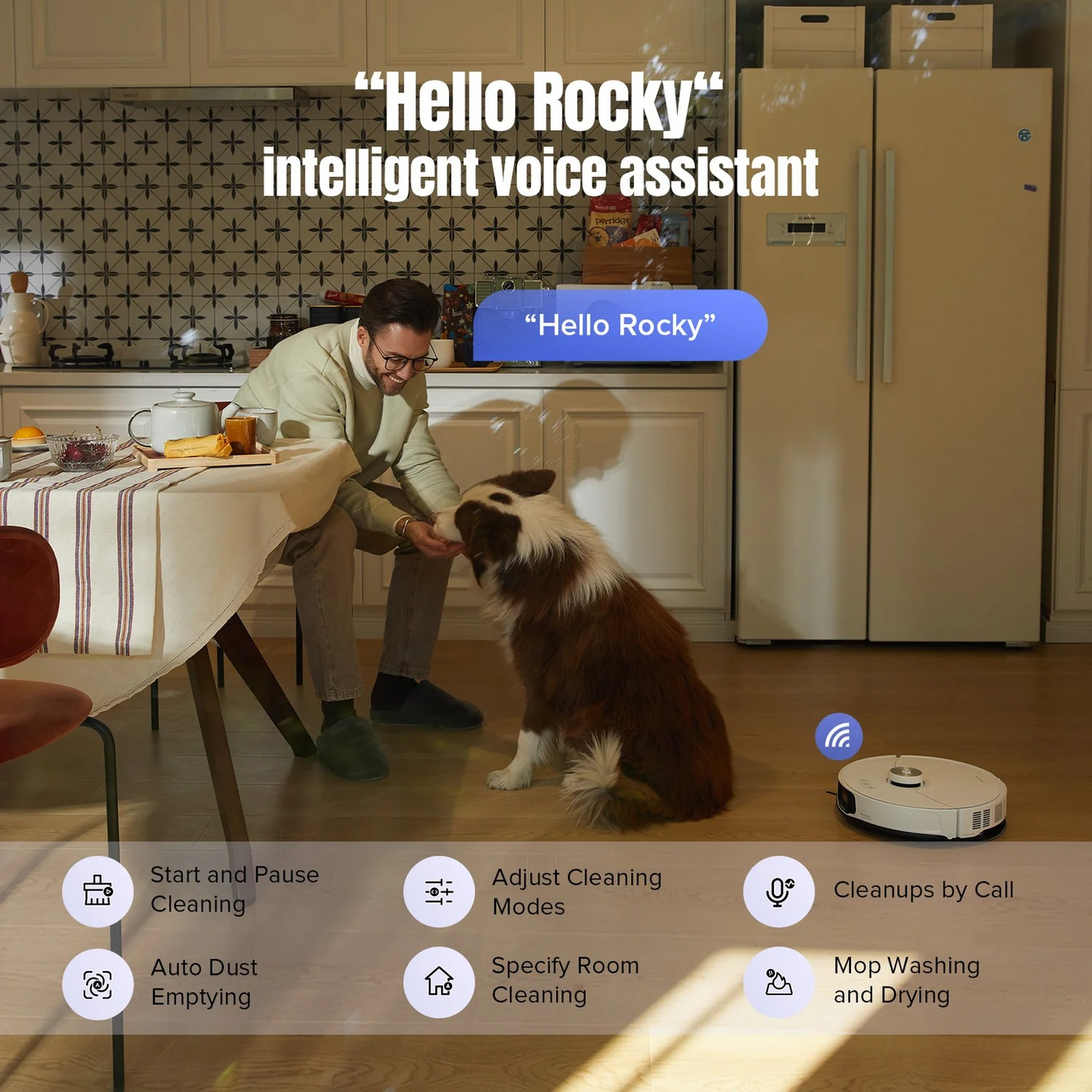 Roborock S8 MaxV Ultra Robot Vacuum Cleaner with 8-in-1 RockDock