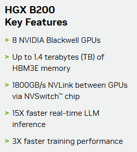 NVIDIA HGX B200 - (8 GPU Blackwell)