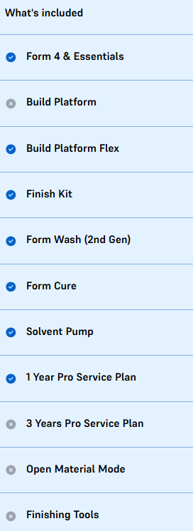 Paquete completo Formlabs Form 4 que incluye lavado (Gen 2) y curado de la impresora 3D