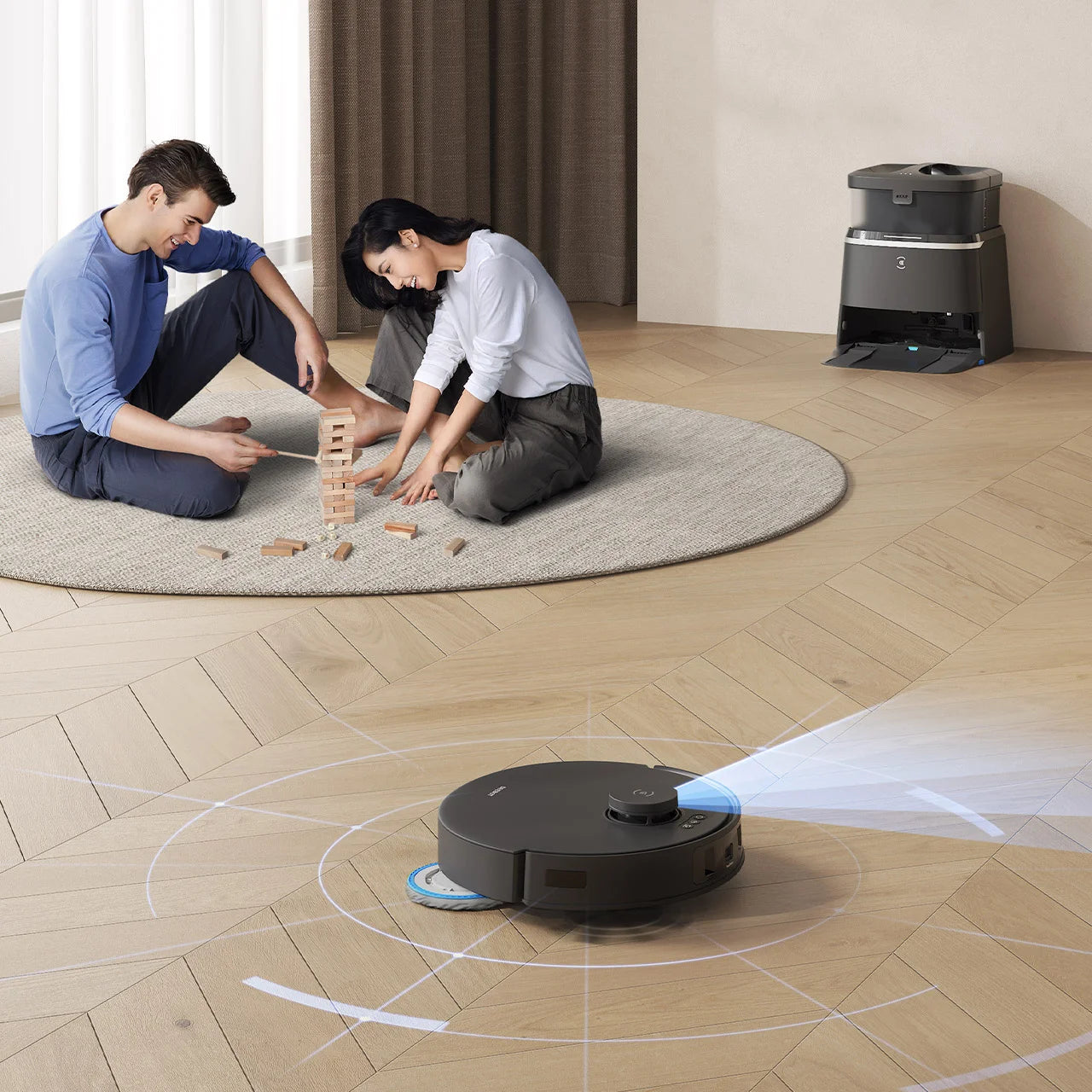 Ecovas DeeBot T30 OMNI Black Robot Vacuum