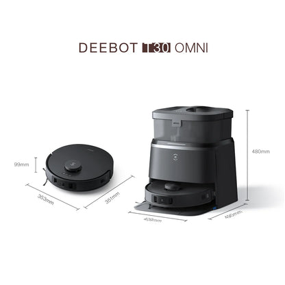 Ecovas DeeBot T30 OMNI Black Robot Vacuum