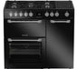 Cocina de doble combustible LEISURE PR100F530K de 100 cm - Negra