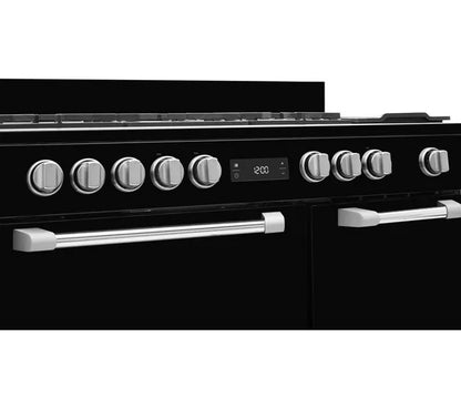 Cocina de doble combustible LEISURE PR100F530K de 100 cm - Negra
