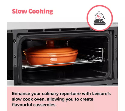 Cocina de doble combustible LEISURE PR100F530K de 100 cm - Negra