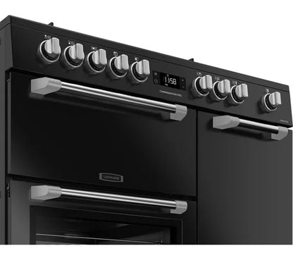 Cocina de doble combustible LEISURE PR100F530K de 100 cm - Negra