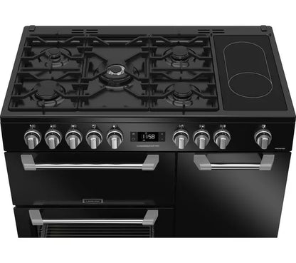 Cocina de doble combustible LEISURE PR100F530K de 100 cm - Negra