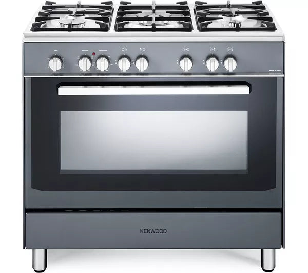 Cocina de doble combustible KENWOOD CK306SL de 90 cm - Gris pizarra y cromo
