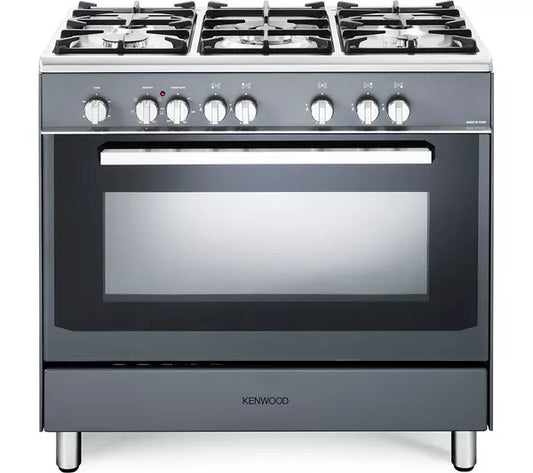 Cocina de doble combustible KENWOOD CK306SL de 90 cm - Gris pizarra y cromo