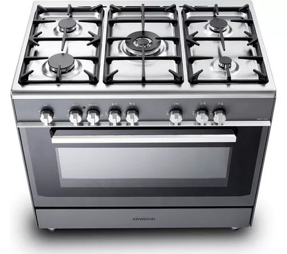 Cocina de doble combustible KENWOOD CK306SL de 90 cm - Gris pizarra y cromo