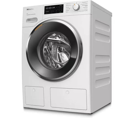 Máquina de lavar roupa MIELE W1 PowerWash e TwinDos WWI 860 com WiFi, 9 kg, 1600 centrifugações - Branco