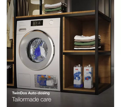 Máquina de lavar roupa MIELE W1 PowerWash e TwinDos WWI 860 com WiFi, 9 kg, 1600 centrifugações - Branco