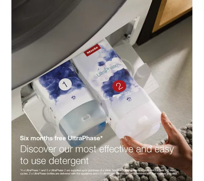 Máquina de lavar roupa MIELE W1 PowerWash e TwinDos WWI 860 com WiFi, 9 kg, 1600 centrifugações - Branco