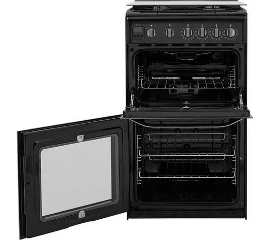Cocina de gas Hotpoint HD5G00CCBK/UK de 50 cm - Negra