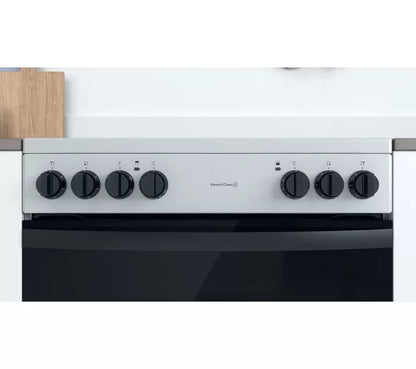 Vitrocerámica eléctrica INDESIT ID67V9HCCX/UK de 60 cm - Acero inoxidable