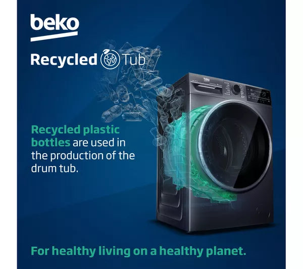 Beko Pro AquaTech B5W51041AW Bluetooth 10 kg 1400 Spin Washing Machine – White