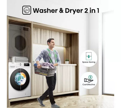 Lavadora secadora HISENSE Serie 3 WDQA9014EVJM de 9 kg
