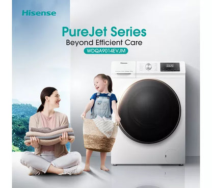 Lavadora secadora HISENSE Serie 3 WDQA9014EVJM de 9 kg