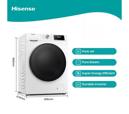 Lavadora secadora HISENSE Serie 3 WDQA9014EVJM de 9 kg
