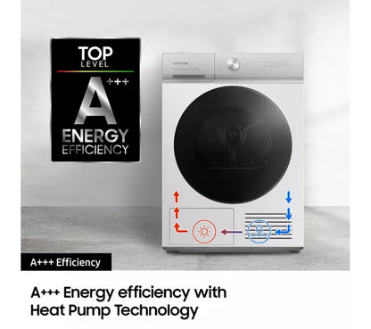 Samsung Series Bespoke Series 8 AI Energy DV90BB9445GH/S1 Secadora de roupa com bomba de calor de 9 kg com WiFi - Branco