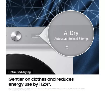 Samsung Series Bespoke Series 8 AI Energy DV90BB9445GH/S1 Secadora de roupa com bomba de calor de 9 kg com WiFi - Branco