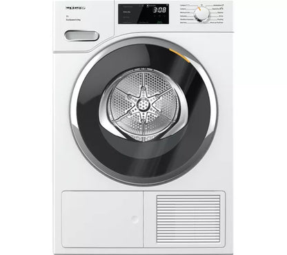 Secadora de ropa MIELE T1 EcoSpeed ​​TWH780 WP con bomba de calor de 9 kg y WiFi - Blanca