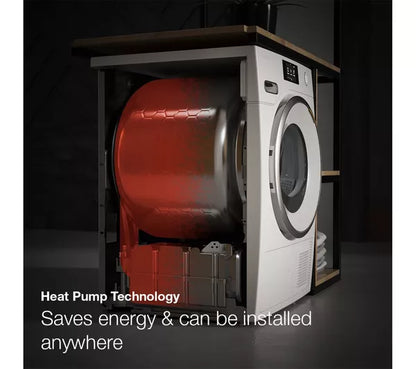 Secadora de ropa MIELE T1 EcoSpeed ​​TWH780 WP con bomba de calor de 9 kg y WiFi - Blanca