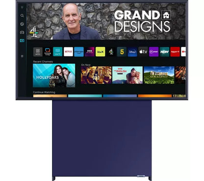 Samsung The Sero LS05B 43 polegadas Smart 4K Ultra HD HDR QLED TV em azul marinho