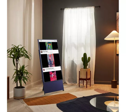 Samsung The Sero LS05B 43 polegadas Smart 4K Ultra HD HDR QLED TV em azul marinho