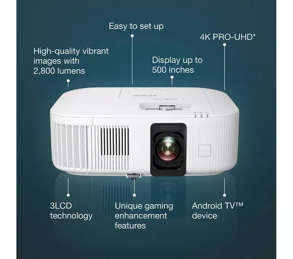 Proyector de cine en casa inteligente Epson 4K Pro UHD TW6250