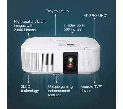 Proyector de cine en casa inteligente Epson 4K Pro UHD TW6250
