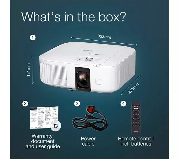 Proyector de cine en casa inteligente Epson 4K Pro UHD TW6250