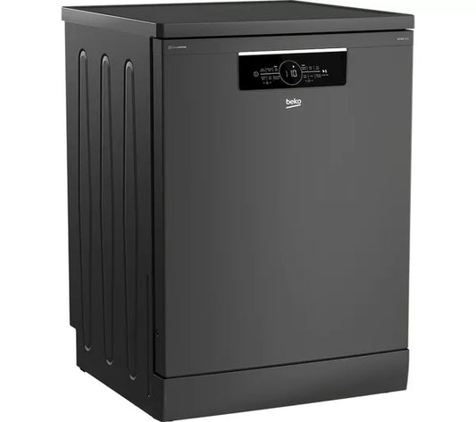Máquina de lavar louça BEKO Pro CornerIntense BDFN36560WCFG com WiFi de tamanho normal - Grafite