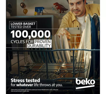 Máquina de lavar louça BEKO Pro CornerIntense BDFN36560WCFG com WiFi de tamanho normal - Grafite
