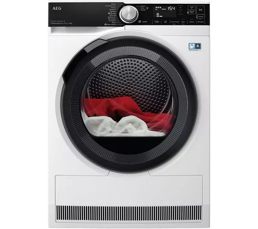 Secadora de ropa AEG 9000 AbsoluteCare TR959M6BC con bomba de calor de 9 kg y wifi, color blanco