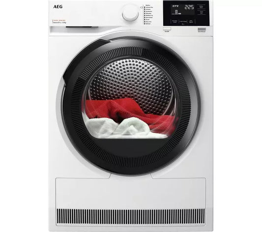 Secadora de ropa con bomba de calor AEG serie 7000 TR718L4B de 8 kg - Blanca