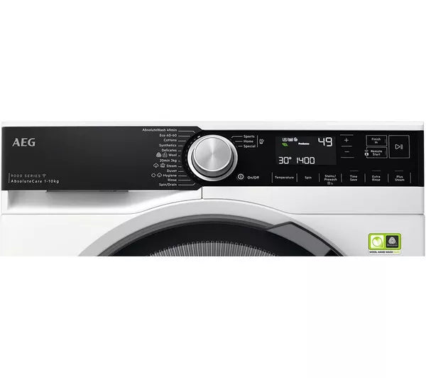 Lavadora AEG 9000 AbsoluteCare LFR95146WS con WiFi, 10 kg, 1400 rpm